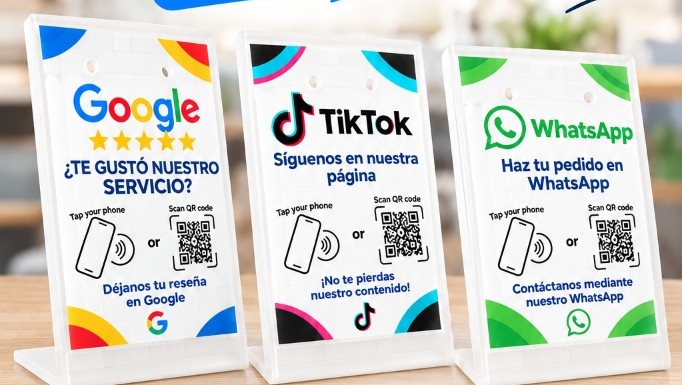 Displays Inteligentes Nfcito con NFC y QR